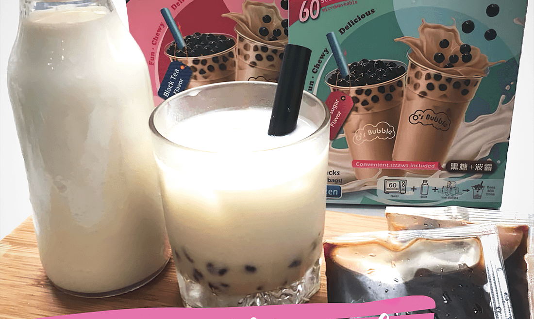 O’s Bubble Instant Boba Pack is selling in all major US supermarkets now!