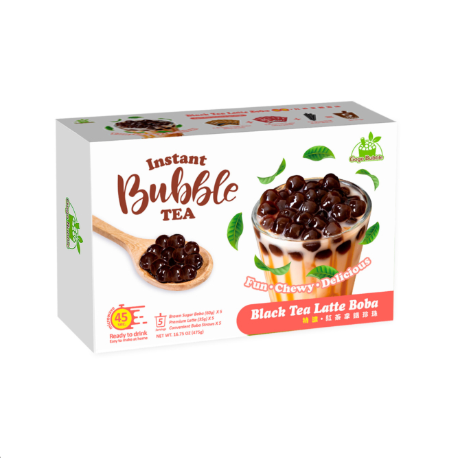 Instant Bubble Tea Kit - BLACK TEA (5 Servings)