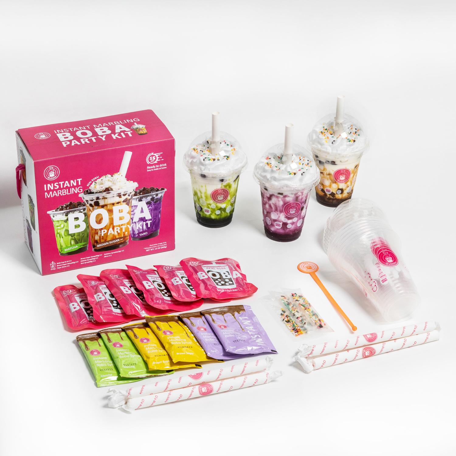 CHRISTMAS PACK - 4 kits Bubble tea (24 boissons) – MiruMiru Bubble Tea Kit