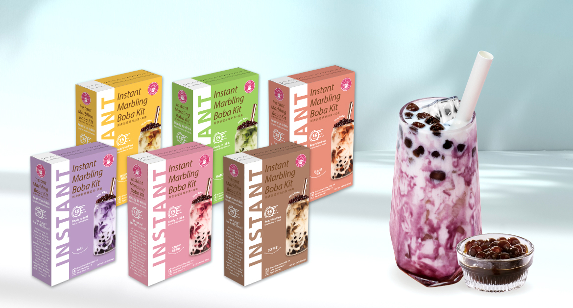 Afternoon Tea is a Breeze with the Instant Marbling Boba Kit