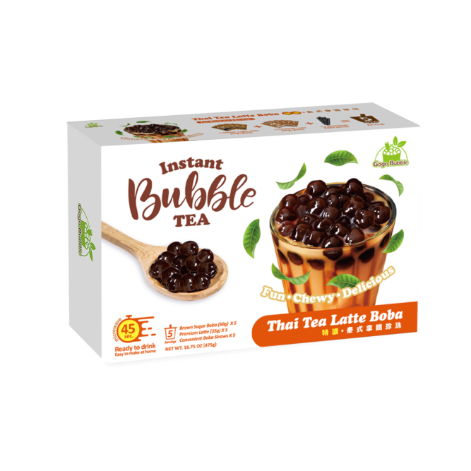 Instant Bubble Tea Kit – THAI TEA (5 Servings)