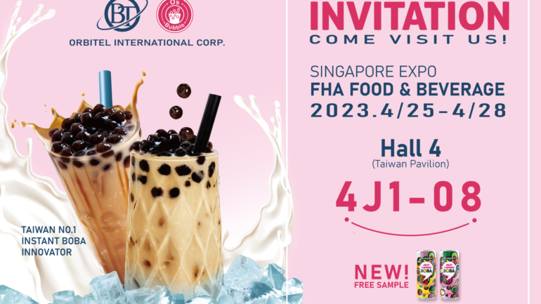 We are bringing the Jelly Popping Boba Series to Singapore FHA Exhibition!