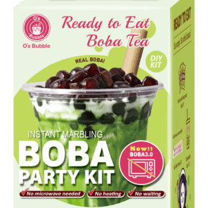 Instant Marbling Boba Party Kit – Matcha (3 Servings)