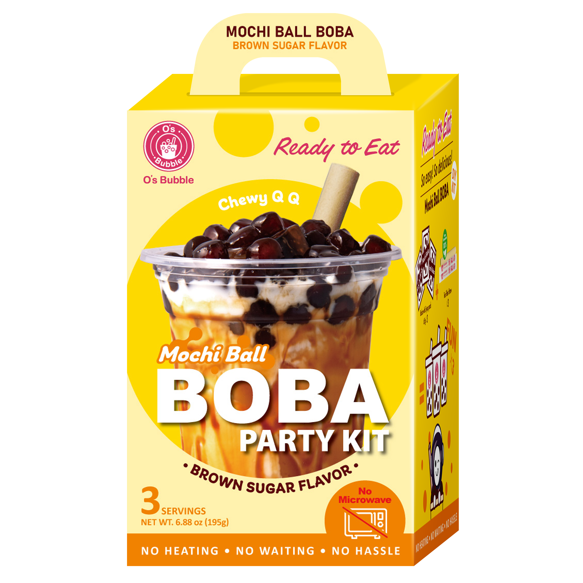 Mochi Boba Party Kit – Brown Sugar (3 Servings) | NEW