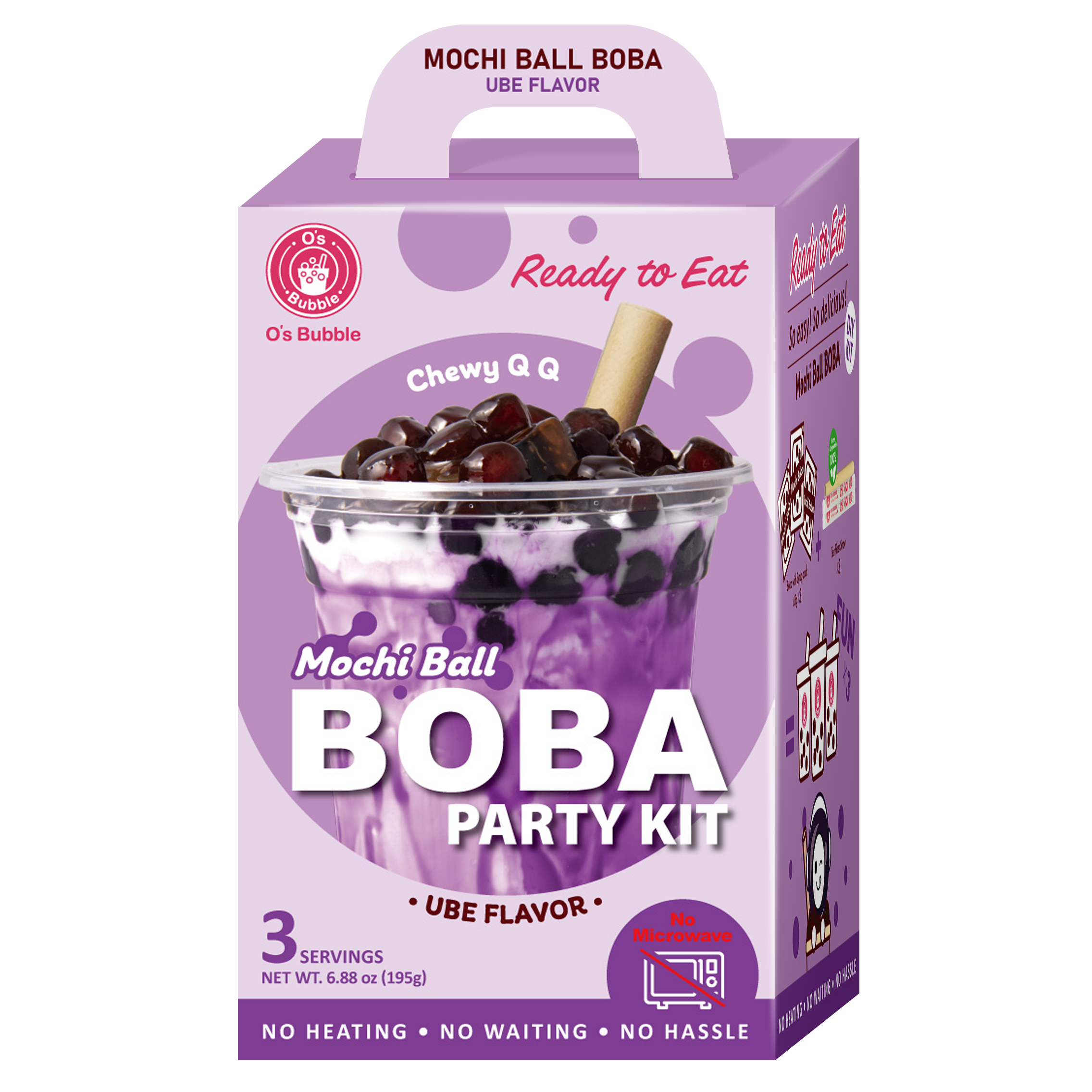 Mochi Boba Party Kit – Ube (3 Servings) | NEW